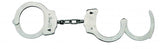 Nickel Coated Steel Handcuffs With Double Lock Silver