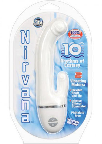 NIRVANA WHITE SILICONE 7.5 INCH WATERPROOF