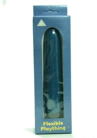 FLEXIBLE PLAYTHING 7 INCH VIBRATOR BLUE