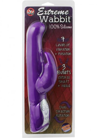 Extreme Wabbit Silicone Rabbit Vibrator Waterproof Lavender