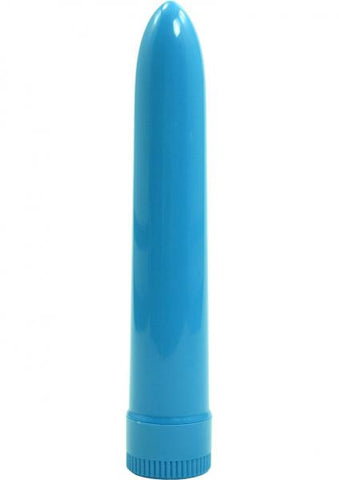 Lady's Mood 7 Inches Plastic Vibrator Blue