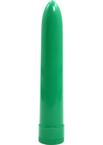 Lady's Mood 7 Inches Plastic Vibrator Green