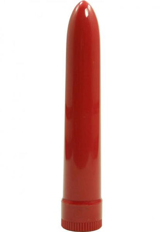 Lady's Mood 7 Inches Plastic Vibrator Red