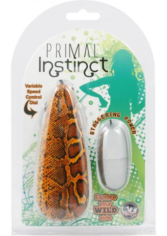 Primal Instincts Vibrating Egg - Snake Print