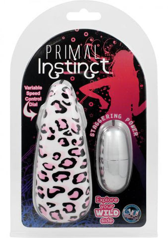 Primal Instinct Remote Control Bullet Leopard Print Pink
