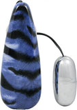 Primal Instinct Remote Control Bullet Tiger Print Blue