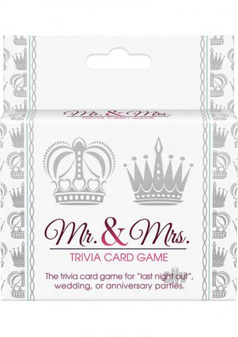Mr & Mrs Trivia Card Game