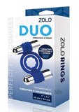 Zolo Recharge Duo Vibe Cock Ring Navy