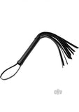 Cat Tails Vegan Faux Leather Hand Flogger Black