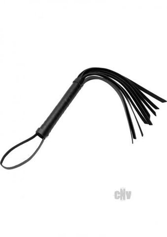 Cat Tails Vegan Faux Leather Hand Flogger Black