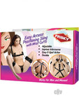 Easy Access Thigh Sling With Wrist Cuffs Black