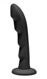 Strap U Ripples Silicone Strap On Harness Dildo Black