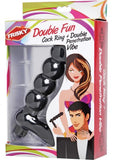 Double Fun Cock Ring With Double Penetration Vibe