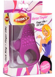 Versa Tingler Cock Ring, Finger Vibe Clit Stim Purple