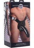 Infiltrator II Hollow Strap On With 9 Inches Dildo Black