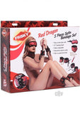 Red Dragon 5 Piece Satin Bondage Set