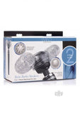 Twin Turbo Strokers 2 In 1 Wand Attachment Clear For Men