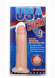 Usa Cocks 9in Ameriskin Dildo W/o Balls- Light