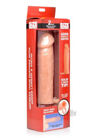 2 Inches Silicone Penis Extension Beige