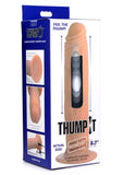 Kinetic Thumping 7X Remote Control Dildo Beige Large