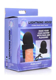 Lightning Hood E-Stim Penis Head Teaser Black