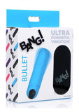 Bang! Vibrating Bullet W/ Remote Control Blue