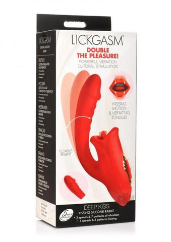 Deep Kiss Silicone Licking Rabbit Vibrator