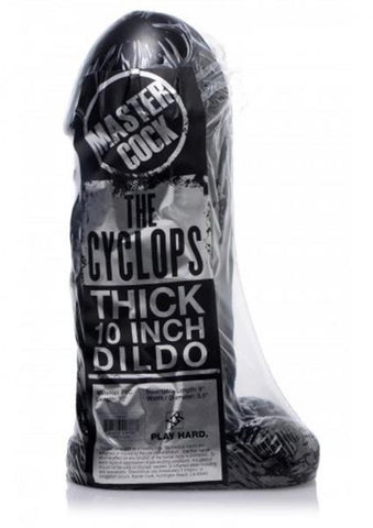 Master Cock The Cyclops Thick 10 inches Dildo Black