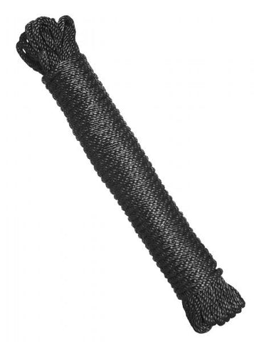 Premium Black Nylon Bondage Rope 50 Feet