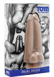 Tom Of Finland Dual Dicks Double Dildo Beige