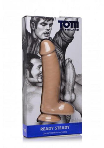 Tom Of Finland Ready Steady Realistic Dildo Beige