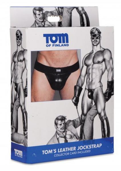 Tom Of Finland Leather Jock Strap Black M/L