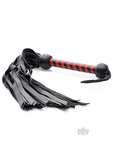 Strict Leather Premium Deerskin Flogger - Black Red