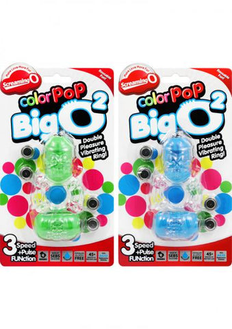 Color Pop Big O2 Double Ring Assorted Colors