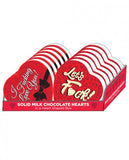 Heart Box Of Chocolates Display Of 12