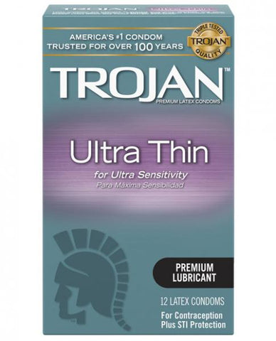 Trojan Sensitivity Ultra Thin Latex Condoms 12 Pack