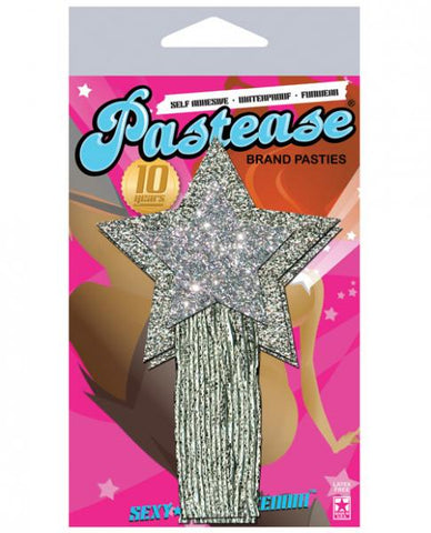 Star Tassel Silver Glitter Pasties O/S