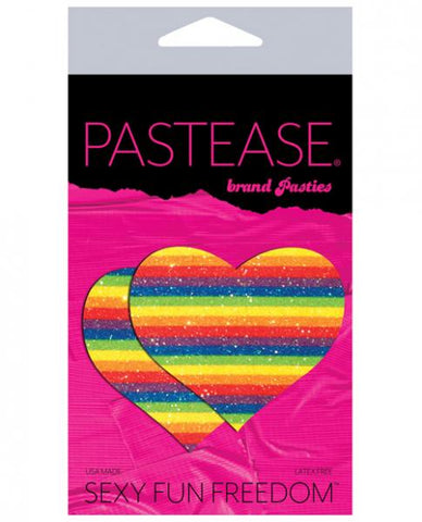 Pastease Glitter Rainbow Heart Pasties