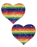 Pastease Glitter Rainbow Heart Pasties