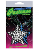 Pastease Black Glitter Star W/ Spider Web