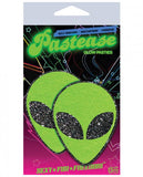 Alien Neon Green Pasties O/S