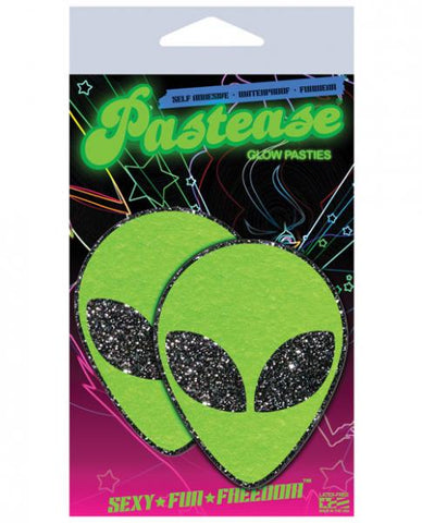 Alien Neon Green Pasties O/S