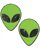 Alien Neon Green Pasties O/S