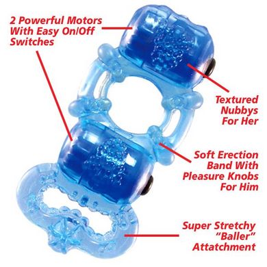 Tri O Triple Pleasure Ring Assorted Colors