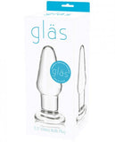 Glas 3.5 inches Glass Butt Plug Clear