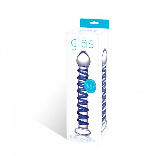 Glas Blue Spiral Glass Wand