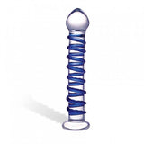 Glas Blue Spiral Glass Wand