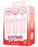 Icon Male Pocket Pink Stroker 3 Pack