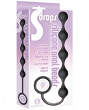 The Nines S Drops Silicone Anal Beads Black