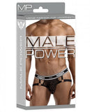 Male Power Peep Show Jock Strap Ring Black L/XL